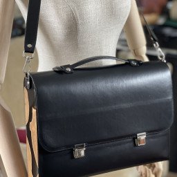 BLACK LEATHER BAG