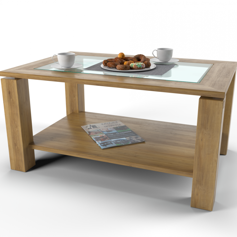 QUAD GLASS COFFEE TABLE