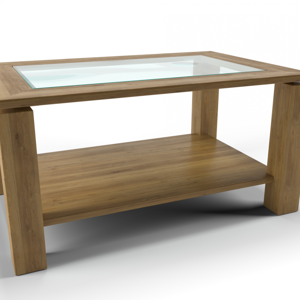 QUAD GLASS COFFEE TABLE