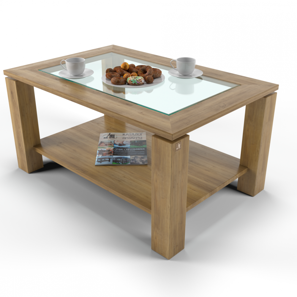 QUAD GLASS COFFEE TABLE